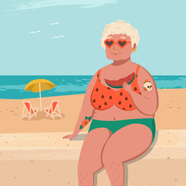 Женщина и море