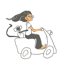 scooter driving