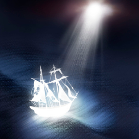 Иллюстрация Гюго "Человек, который смеется"