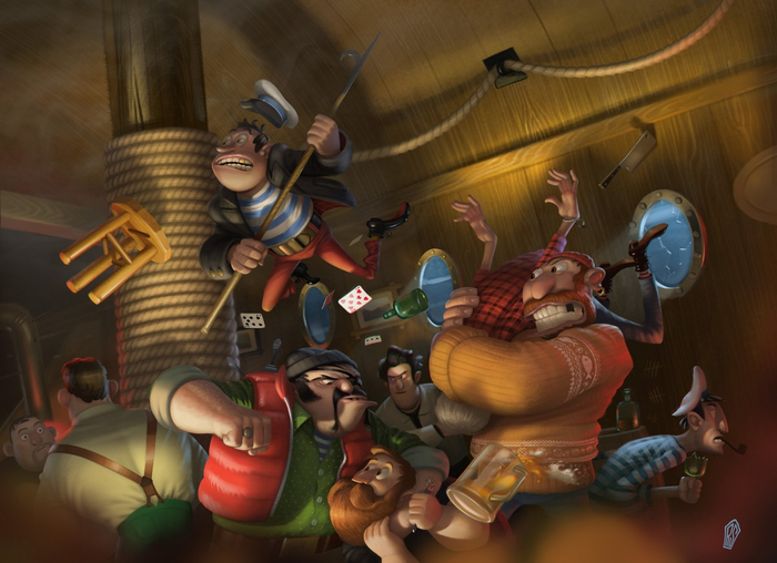 Драка в трюме