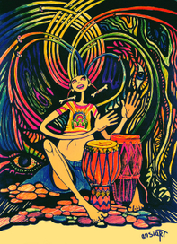 Радужные волосы