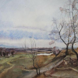 С обрыва. Алтай.