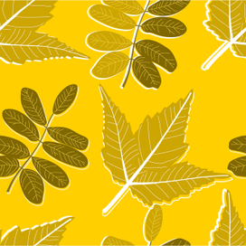Паттерн с листьями