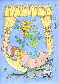 илл.к книге В.Ткачёвой "Разноцветные стихи ". Изд." Маска"