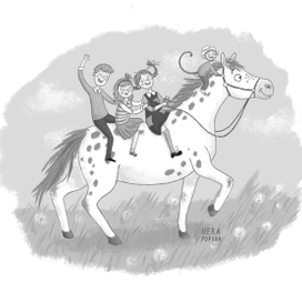 Иллюстрация к книге Пеппи Длинныйчулок