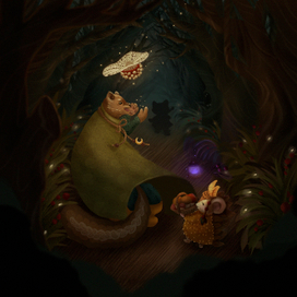 Magic Forest (соболь лесничий и грибная корзинка)