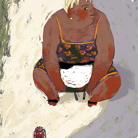 Продавщица ягоды