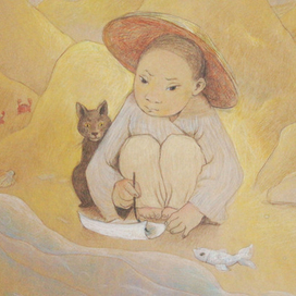 Мальчик. Иллюстрации к японской сказке.