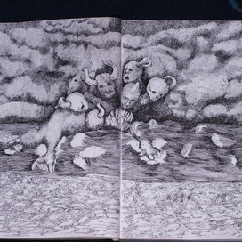 и стал я на песке морском