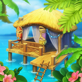 Графика для проекта Gardenscapes компании Playrix