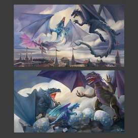 Дизайн кейфремов (1 история) Dragon's Rise Artstation
