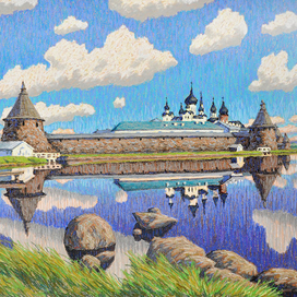 Соловецкий монастырь. Полдень