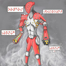 Иллюстрация Робота Хиш-Ку-Тена