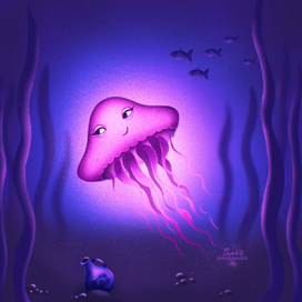 Светящаяся медузка 