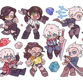 Стикерпак Devil May Cry