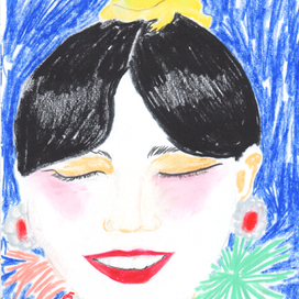 Модель и жаба