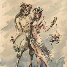 Сатир и вакханка