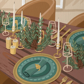 рождественская открытка