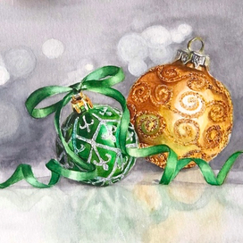 Шары на новогоднюю ёлку 