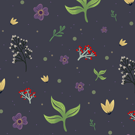 Паттерн Текстурный "Растения"