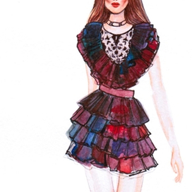 elie saab fashion-illustration