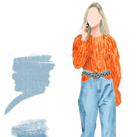 Эскиз джинсы