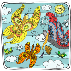 Превращение в бабочек