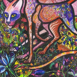 Сфинксы в цветах