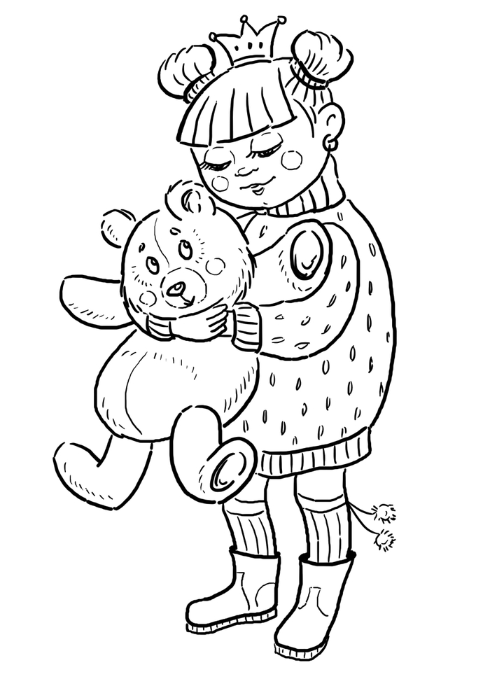 раскраска для дочери