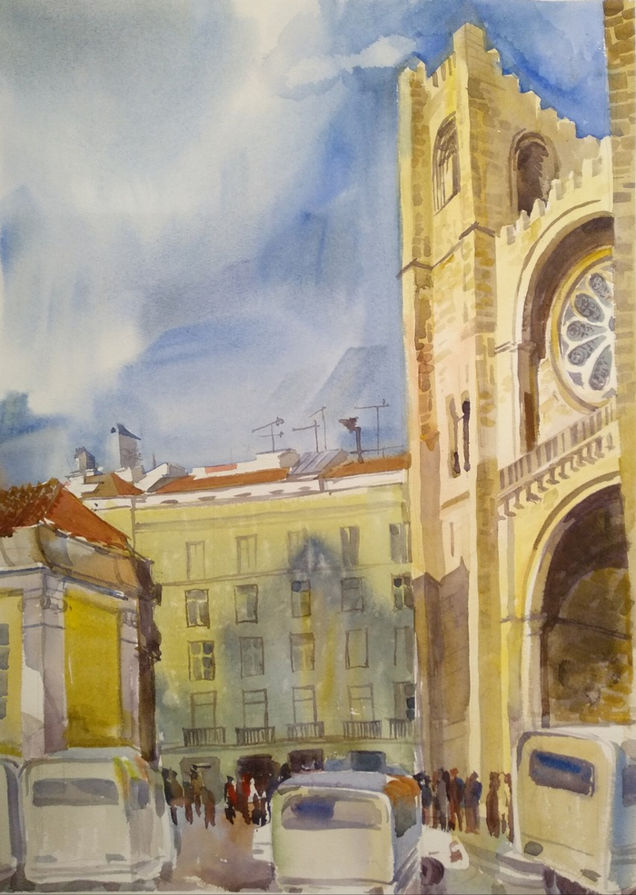 Вход в собор.  Лиссабон.