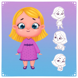 Дизайн персонажа для мультфильма