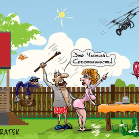 Карикатура Частная собственность