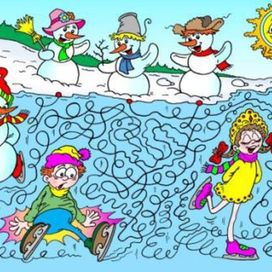 Лабиринт - забавы для журналов