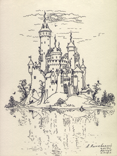 Замок. Ночь. (в процессе)