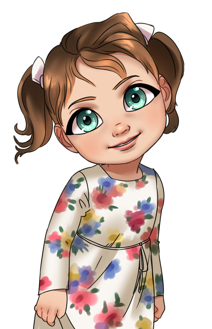 Девочка с хвостиками