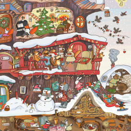  Адвент-календарь «Как Дед Мороз шапку искал» фрагмент