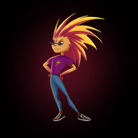 Монстрик-дикобразец - взрослый. 