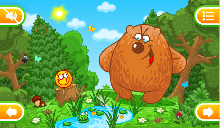 Интерактивная сказка Колобок на Андроид