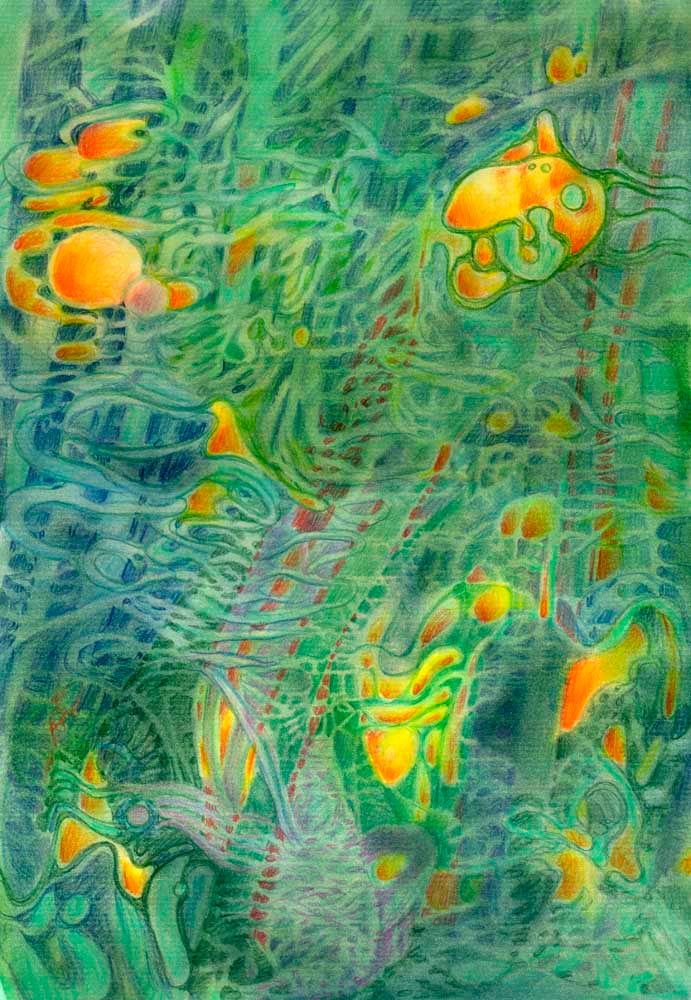 И то, что меж деревьев кажется неясным, живое. И трепещет на ветру