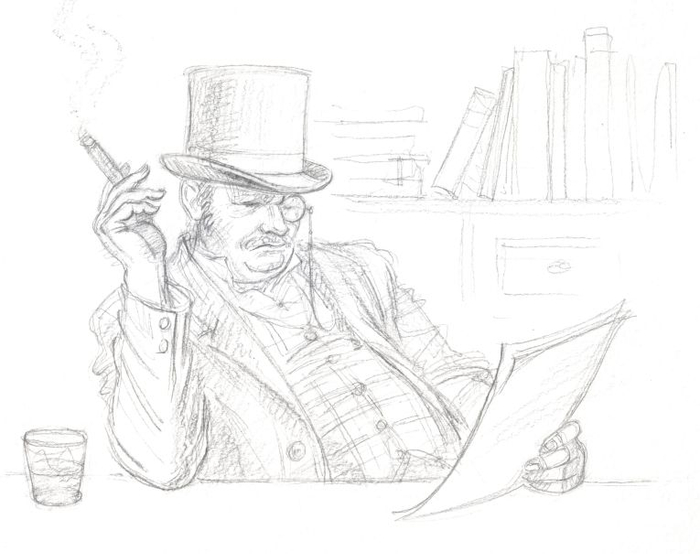 Иллюстрация к повести Луизы Мэй Олкотт "Маленькие женщины замужем"