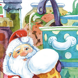 в холодильнике