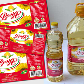 Этикетка на подсолнечное масло