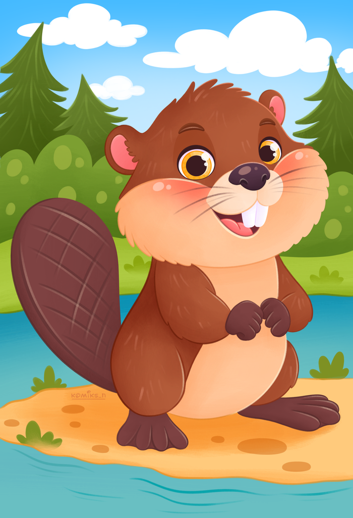 Иллюстрация для детских пазлов 