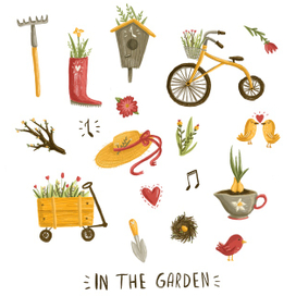 Весенние стикеры