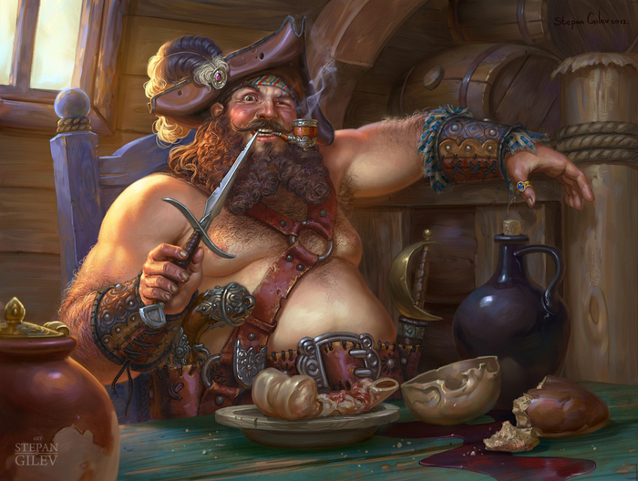 Пират пообедал