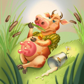 Романтичная буренка