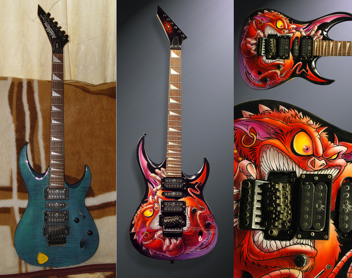 Аэрография на гитаре