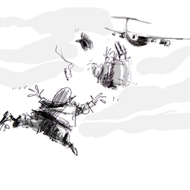 И усталые пилоты вышли в тамбур покурить...