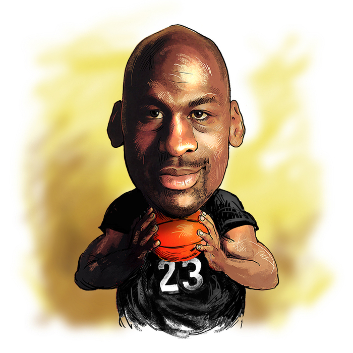 Джордан спортивный шарж