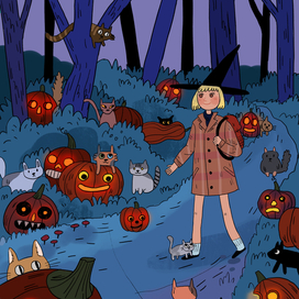 Тыквы и коты